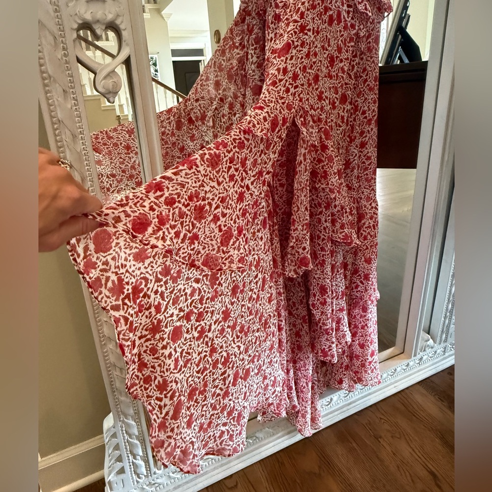 Misa Los Angeles Floral Red Print Maxi Dress - Picture 6 of 6